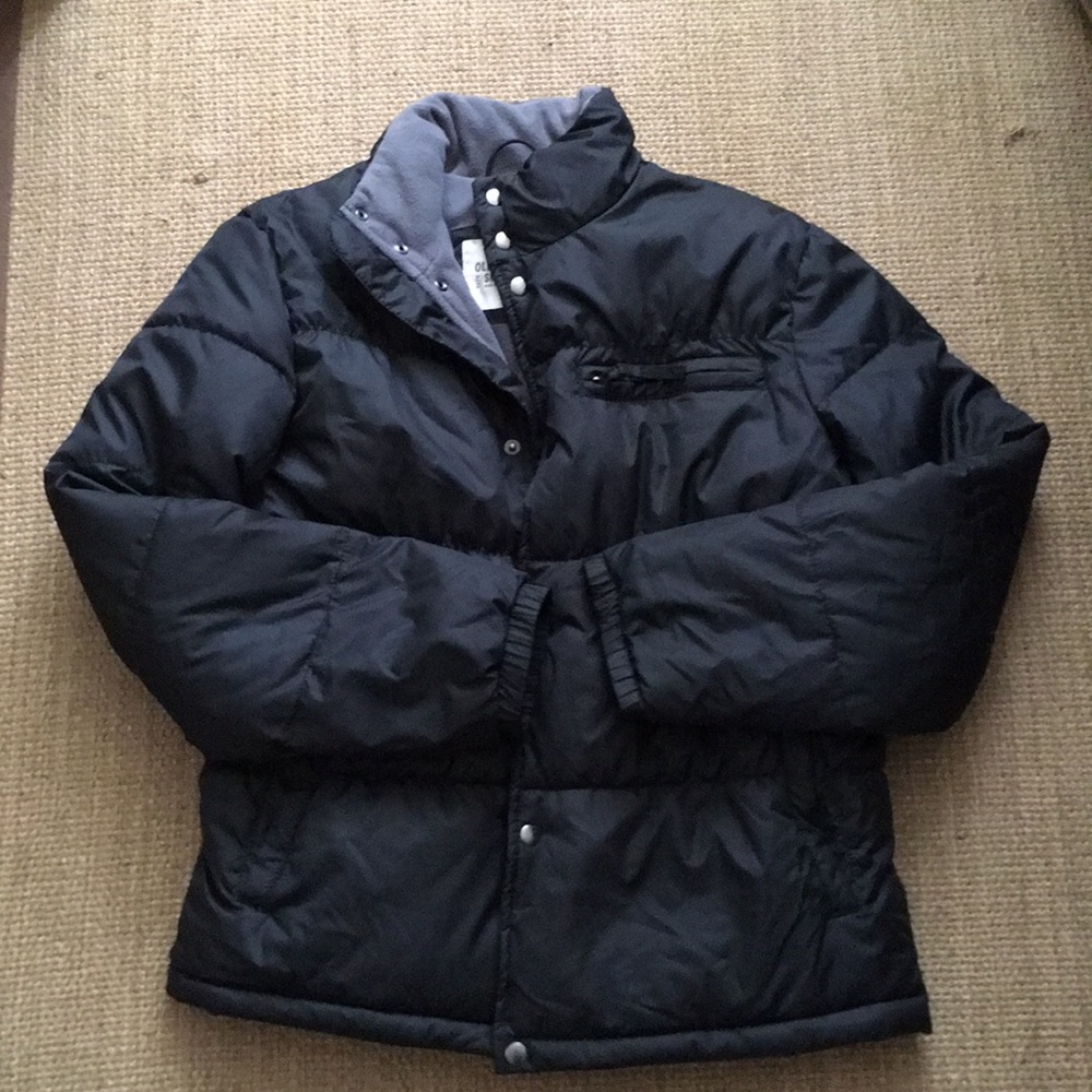 Old Navy Men’s Black Puffer Jacket Small